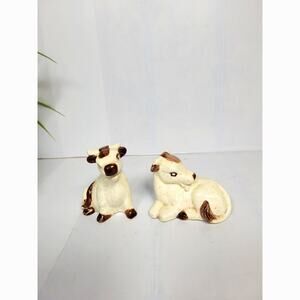Vintage Cow Salt and Pepper Shakers, 1994 Advertising Elbow Lake MN